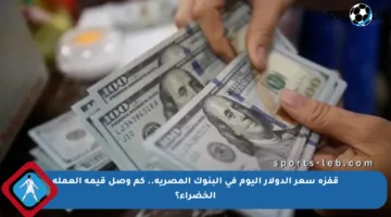 قفزة سعر الدولار اليوم في البنوك المصرية.. كم وصل قيمة العملة الخضراء؟